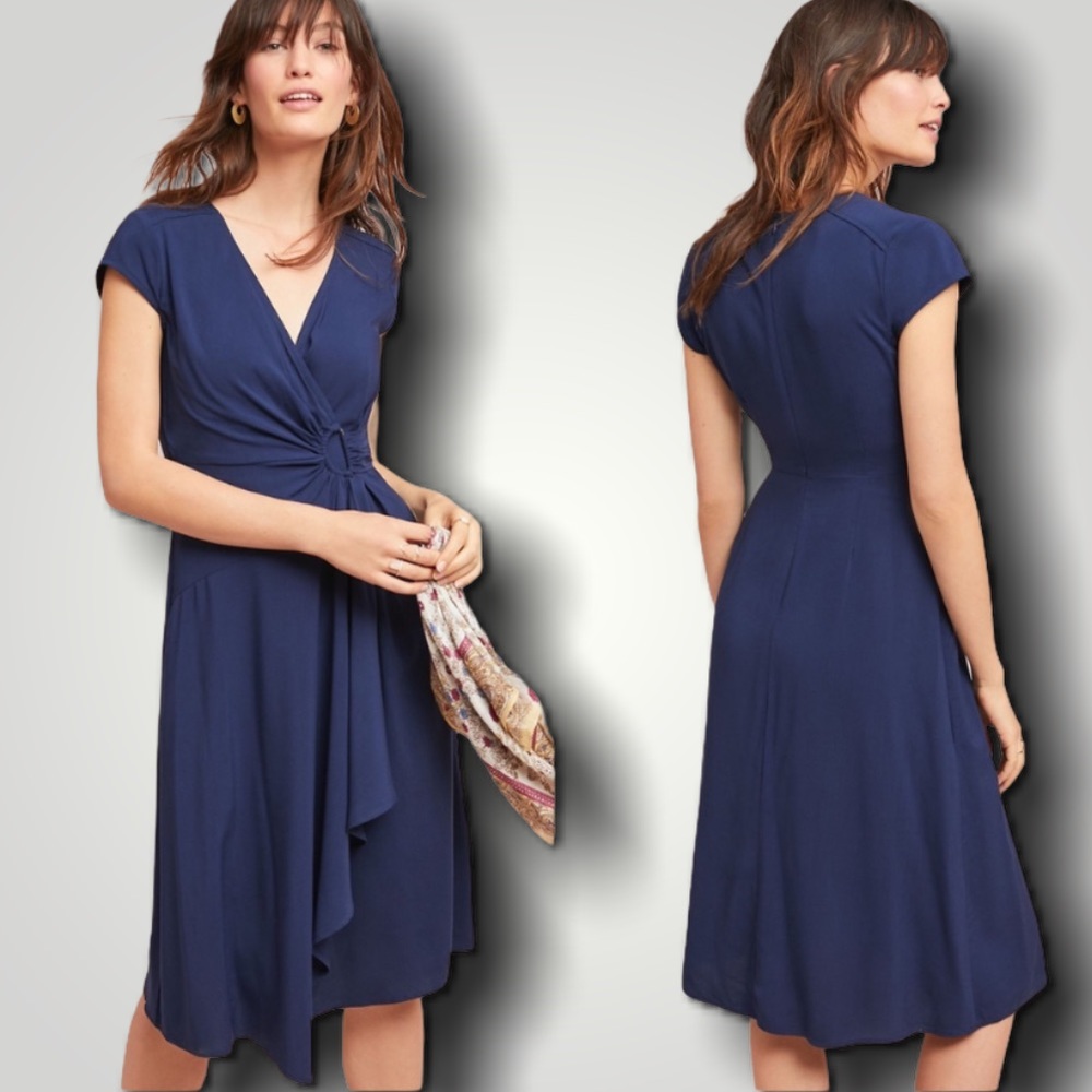 MAEVE ANTHROPOLOGIE RAYNA WRAP DRESS